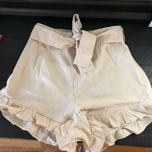 Nasty Gal High wasted linen shorts